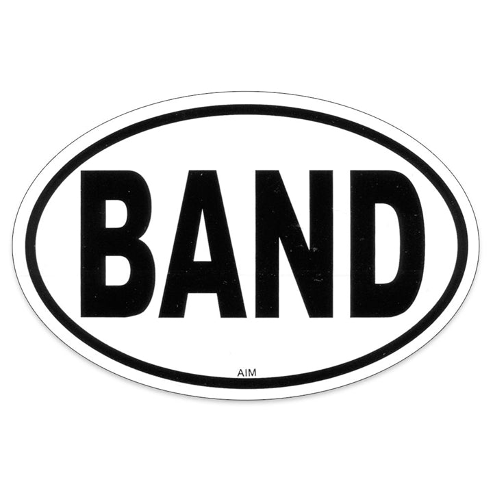 Oval 'Band' Bumper Sticker