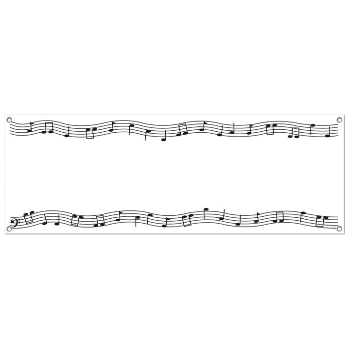 Music Notes 5ft Indoor/Outdoor Banner