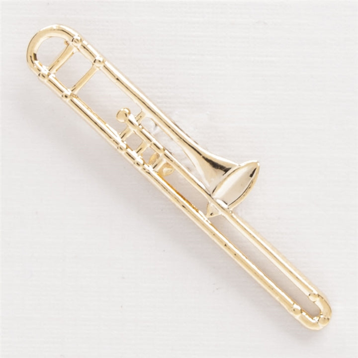 Golden Trombone Pin