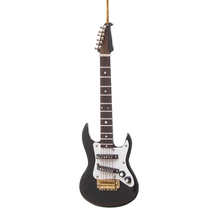 Black Electric Guitar Ornament