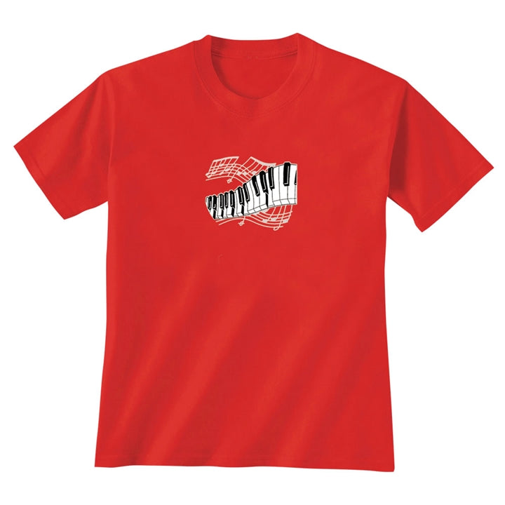 Silvery Keyboard and Staff T-Shirt