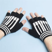 Fingerless Piano Keys Gloves