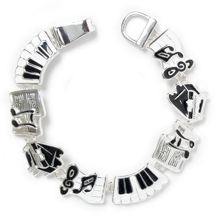 Black & White Charm Bracelet
