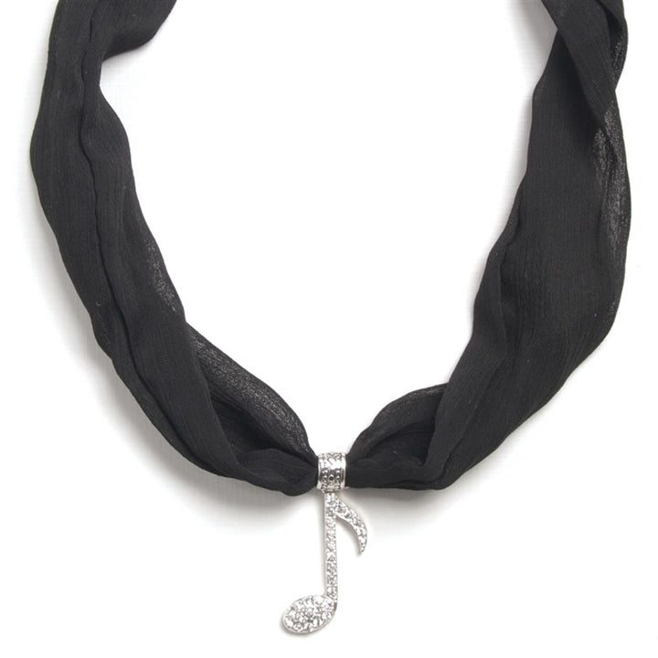 Eighth Note Mini Scarf Necklace