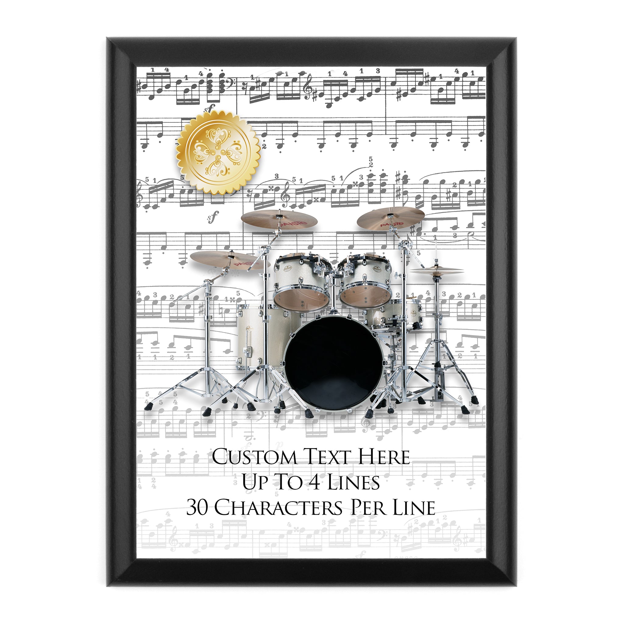 Personalized Music Award Wall Plaque