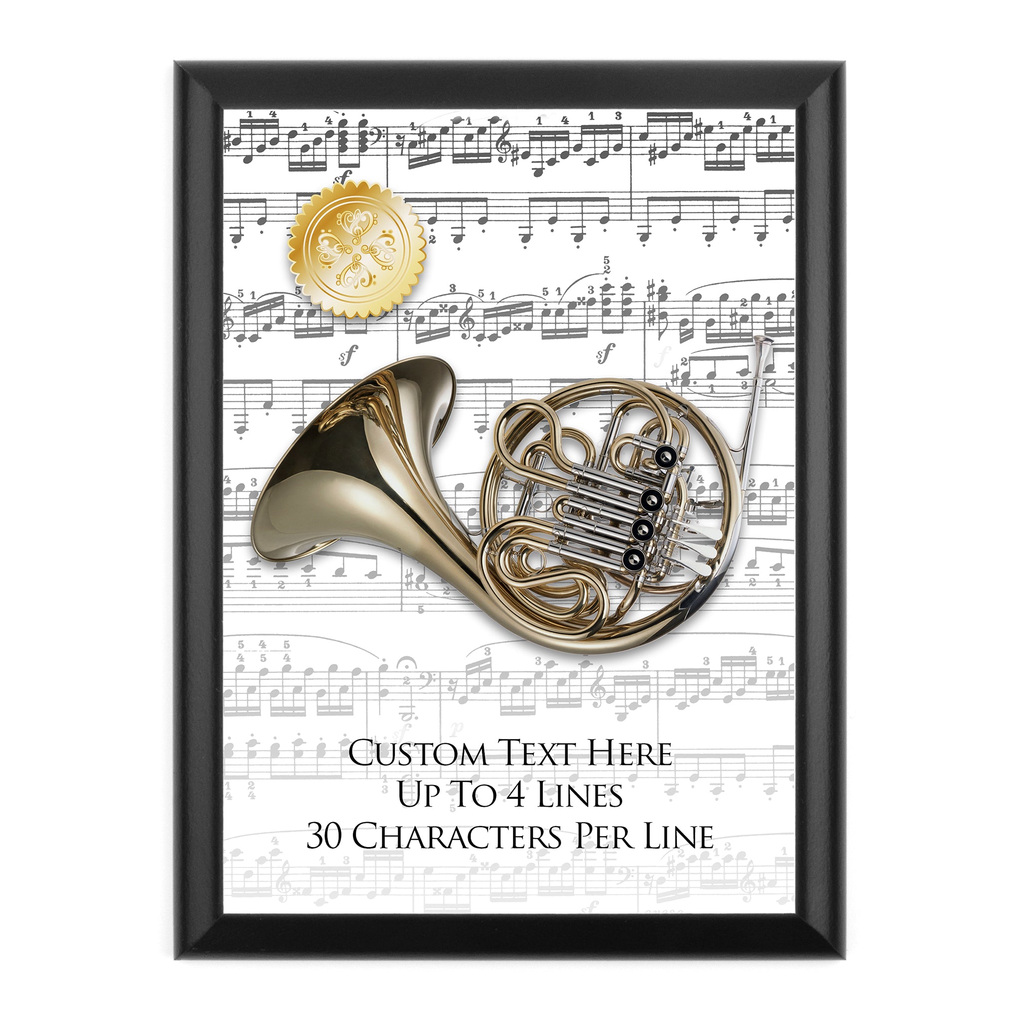Personalized Music Award Wall Plaque