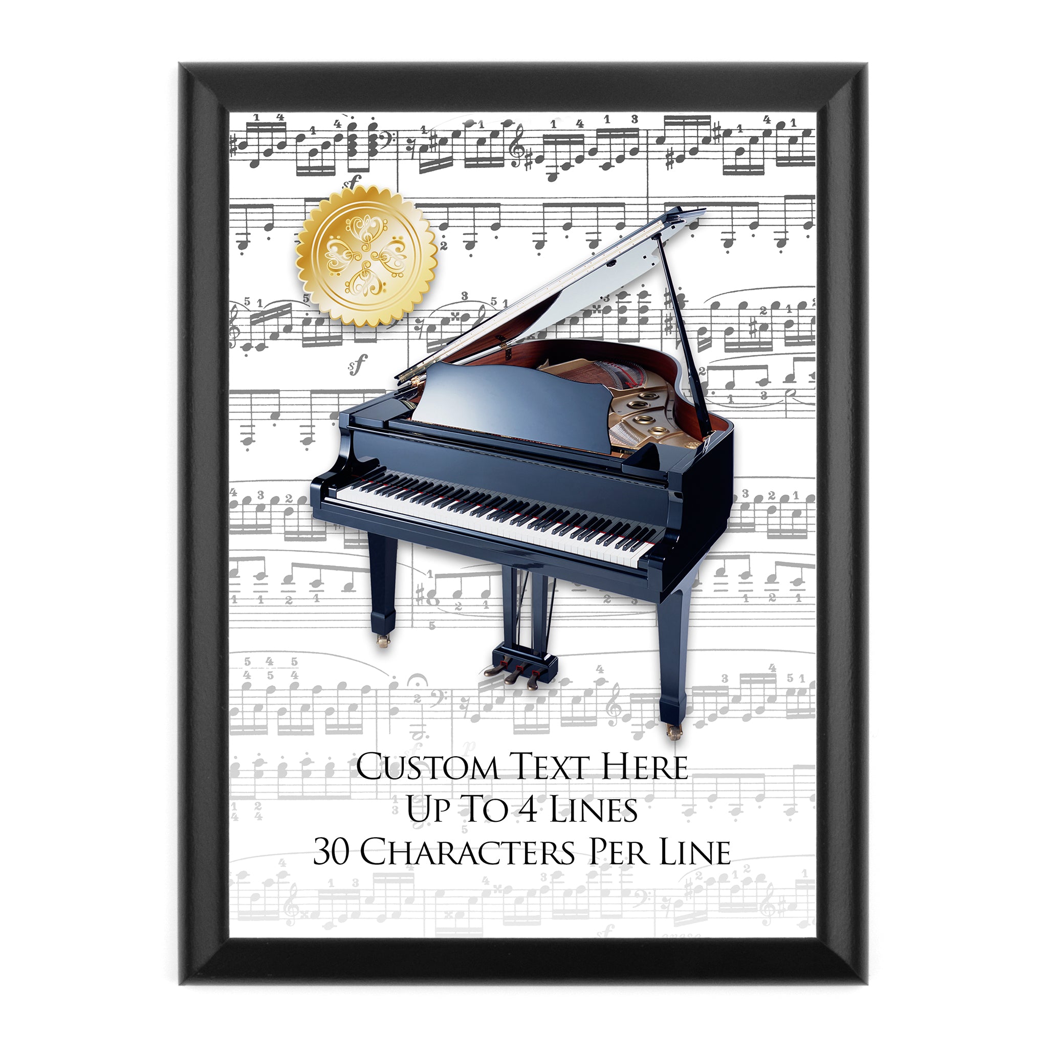 Personalized Music Award Wall Plaque