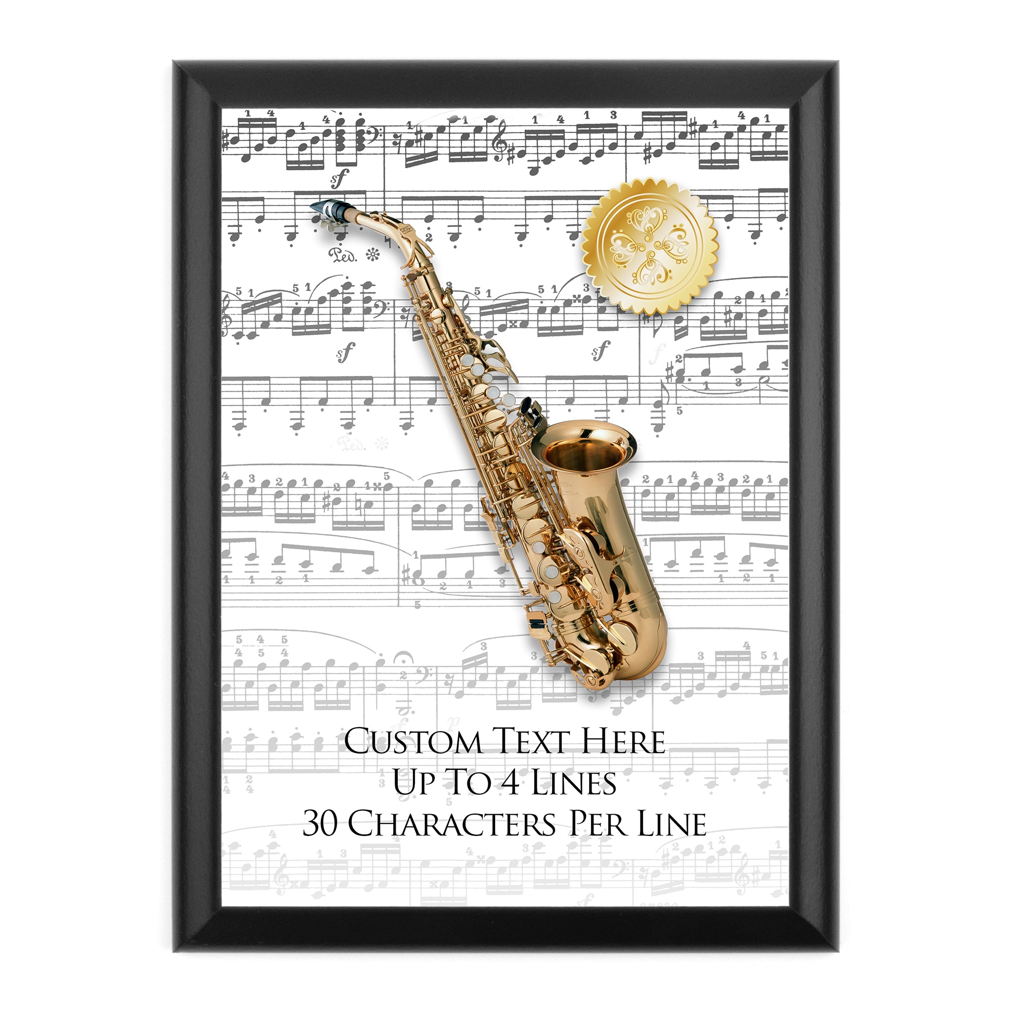 Personalized Music Award Wall Plaque
