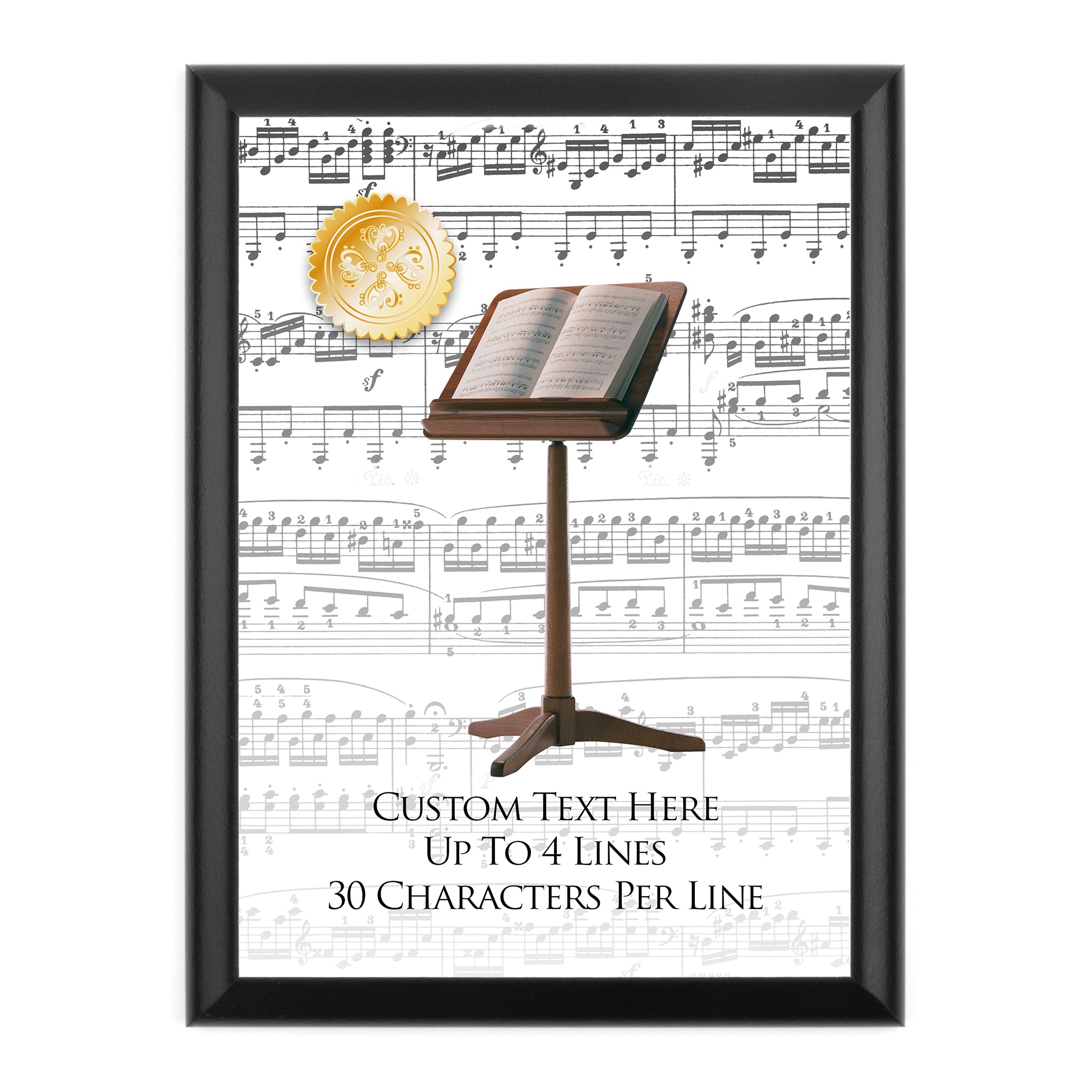 Personalized Music Award Wall Plaque