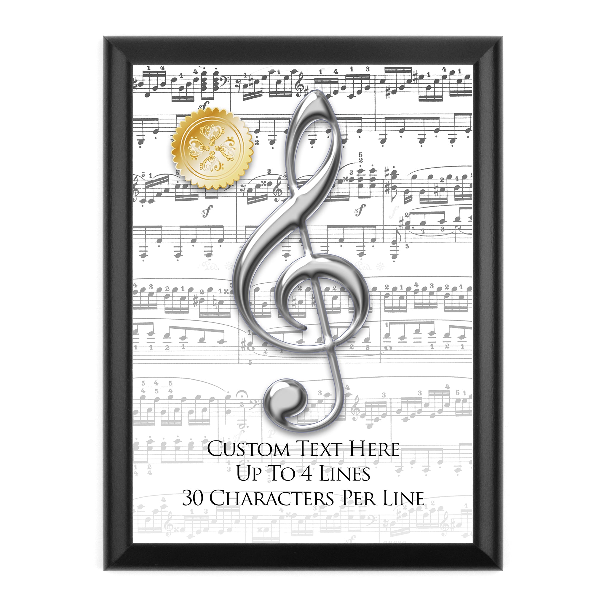 Personalized Music Award Wall Plaque