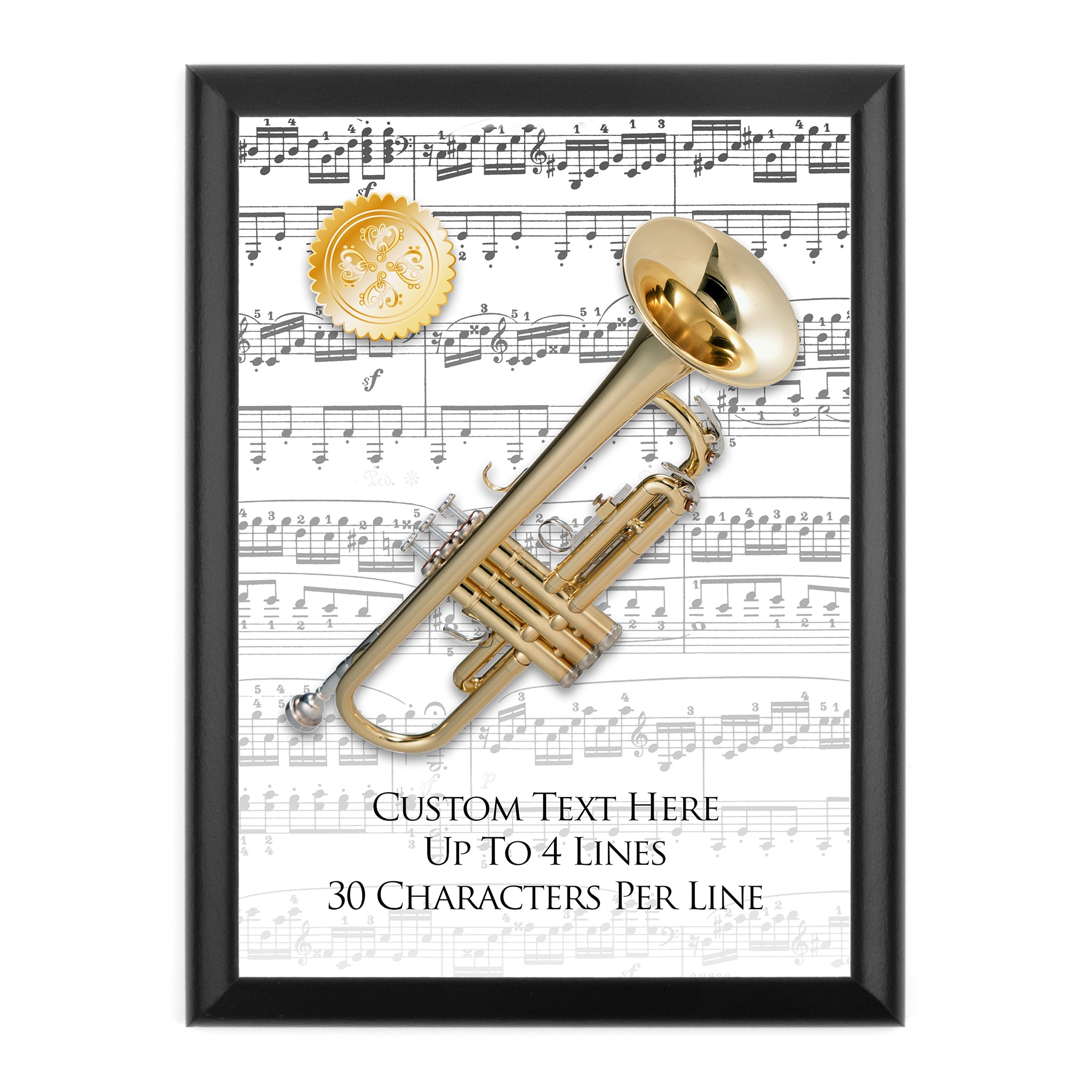 Personalized Music Award Wall Plaque