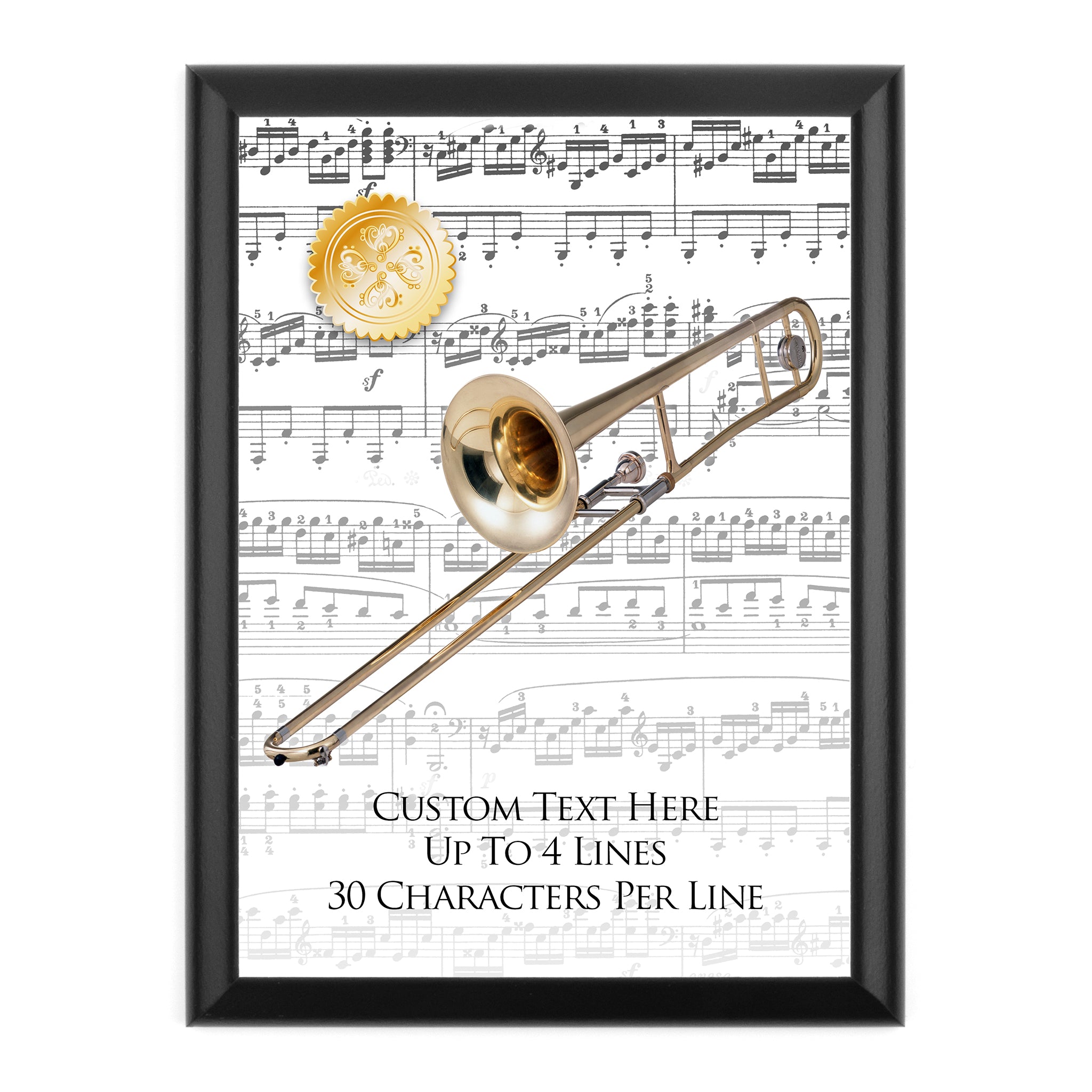 Personalized Music Award Wall Plaque