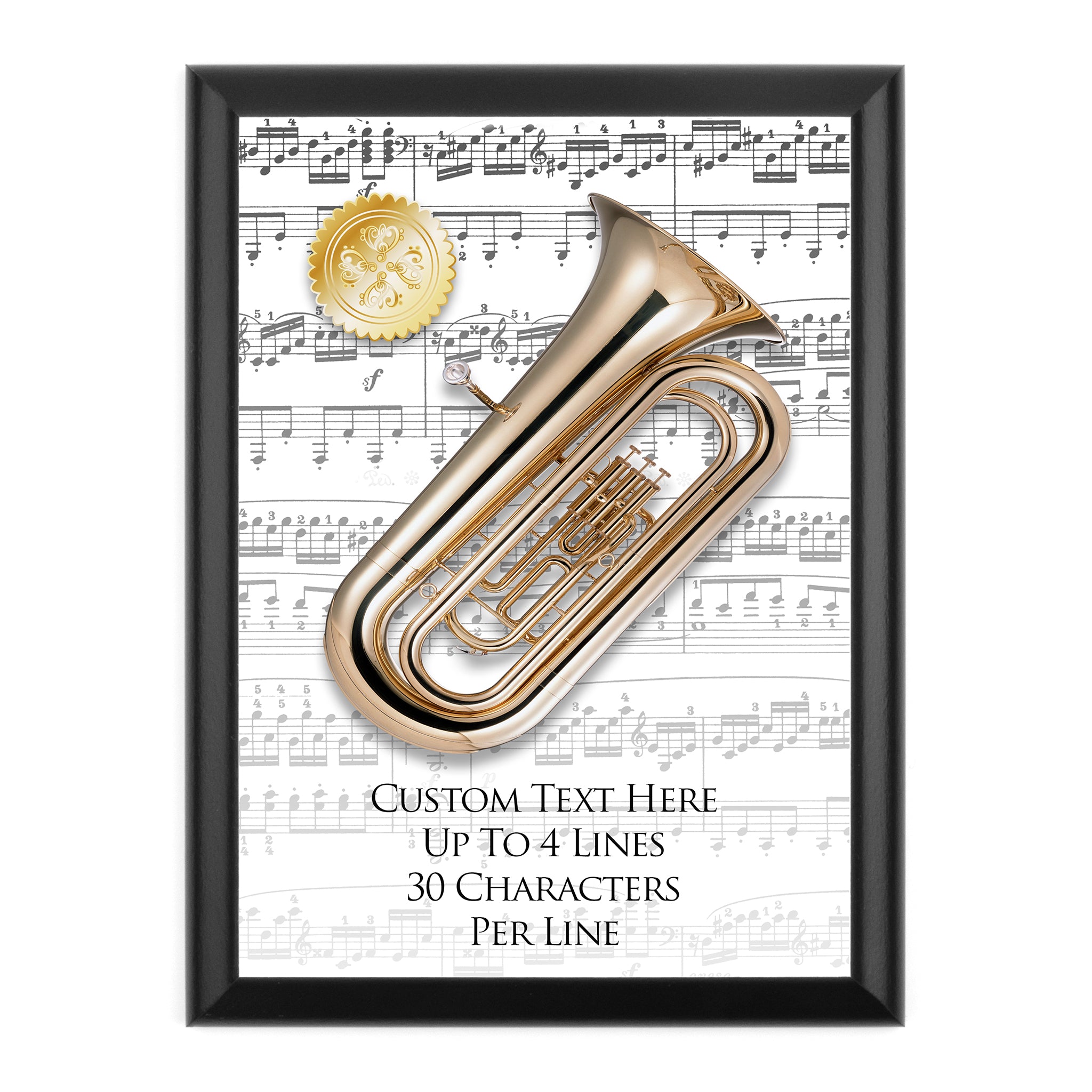 Personalized Music Award Wall Plaque
