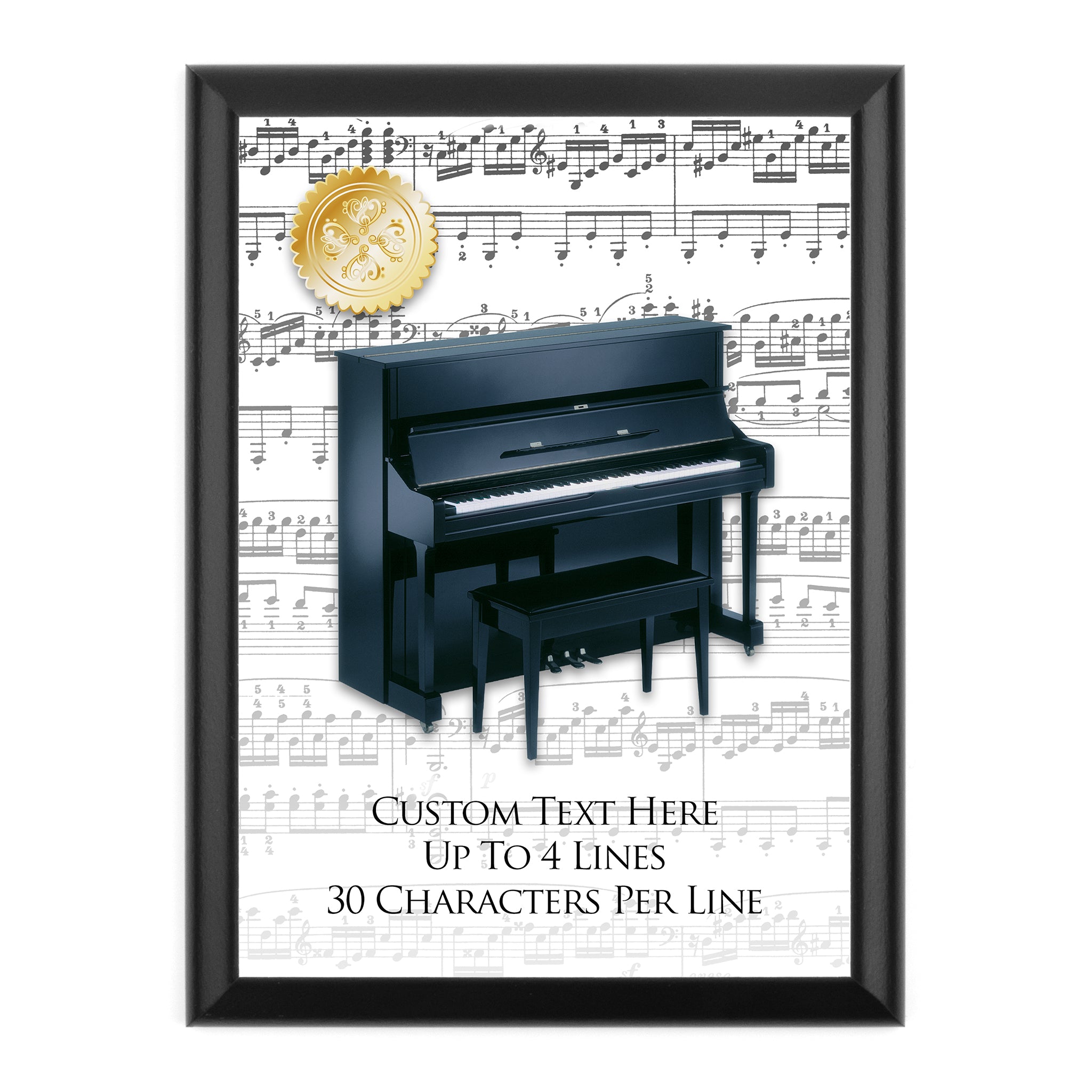 Personalized Music Award Wall Plaque