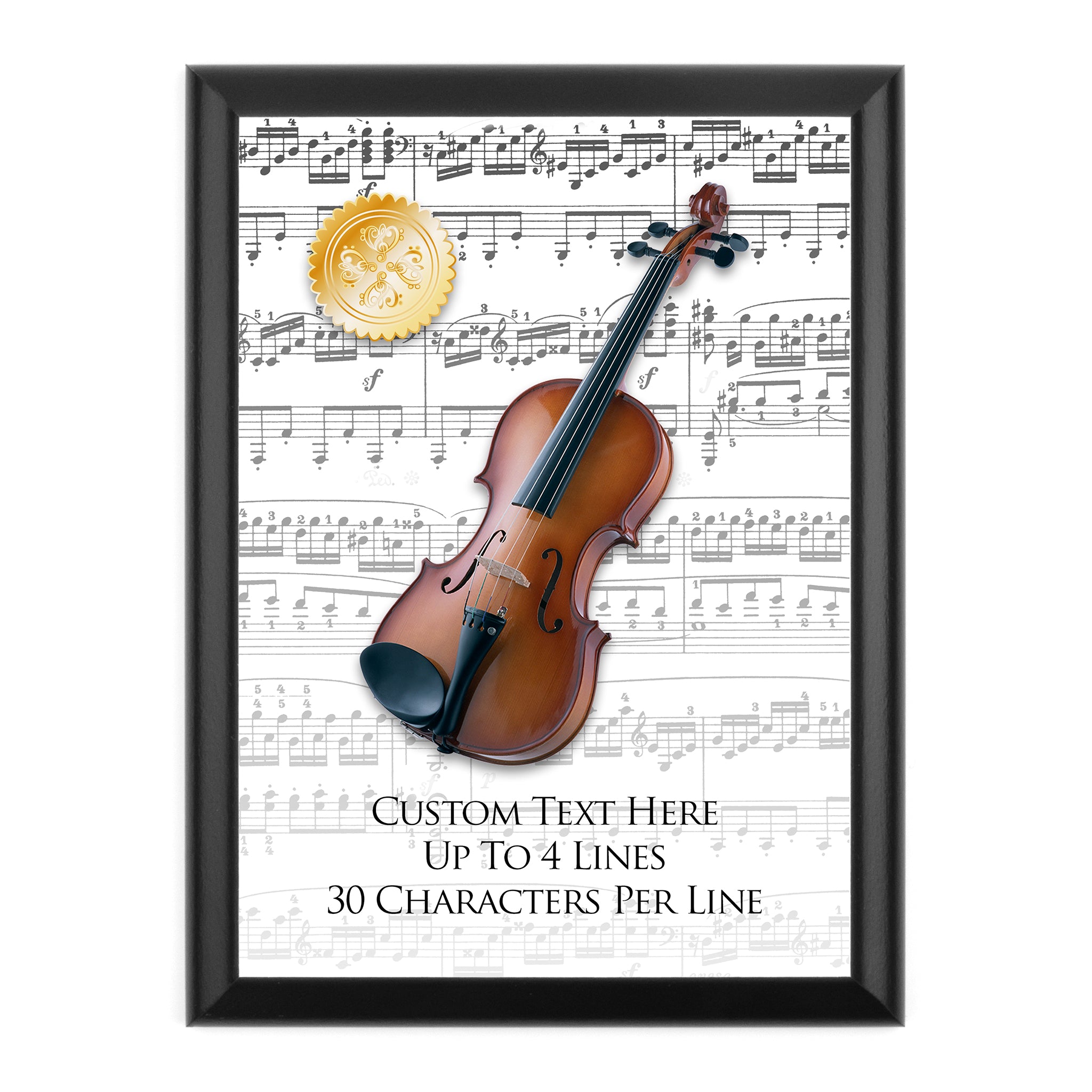 Personalized Music Award Wall Plaque