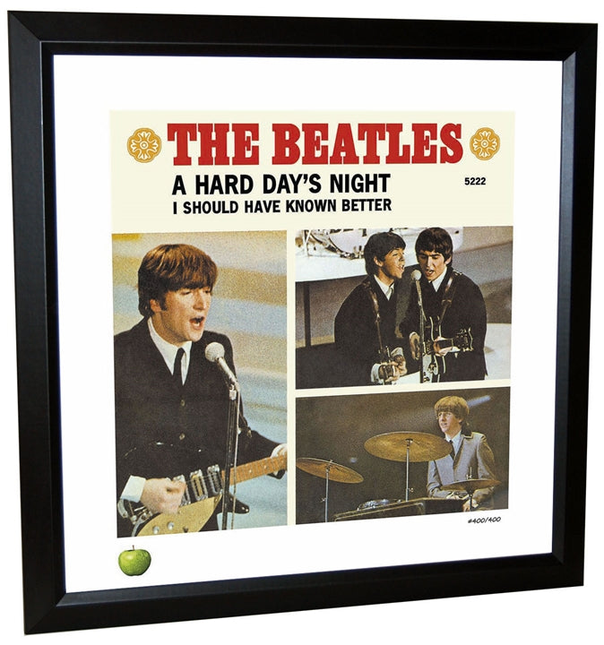Beatles 'A Hard Day's Night' Framed Lithograph