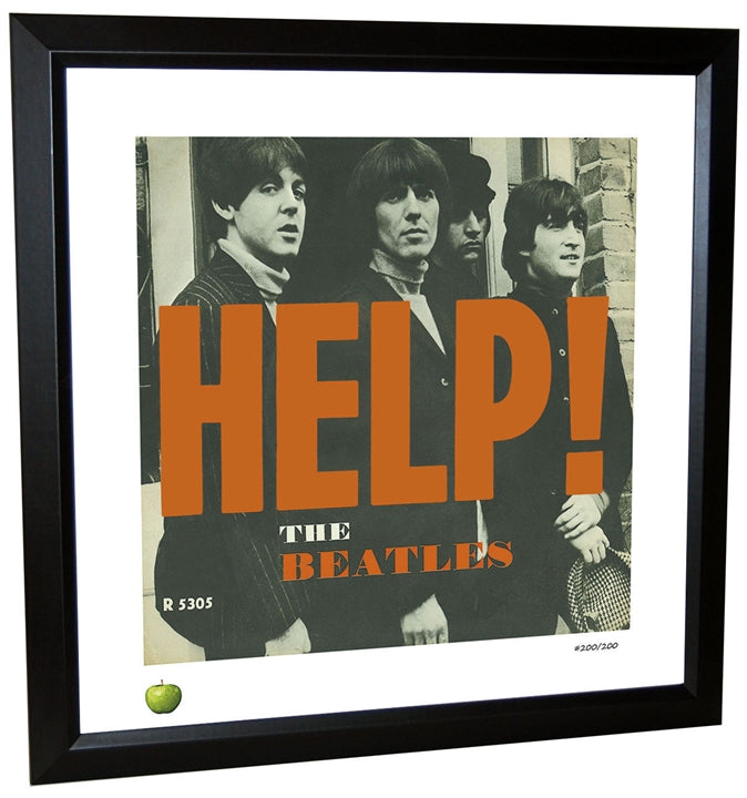 アート・デザイン・音楽 Beatles Photographs from the Set of Help Beatles 'Help!' Single Framed Lithograph at The Music Stand