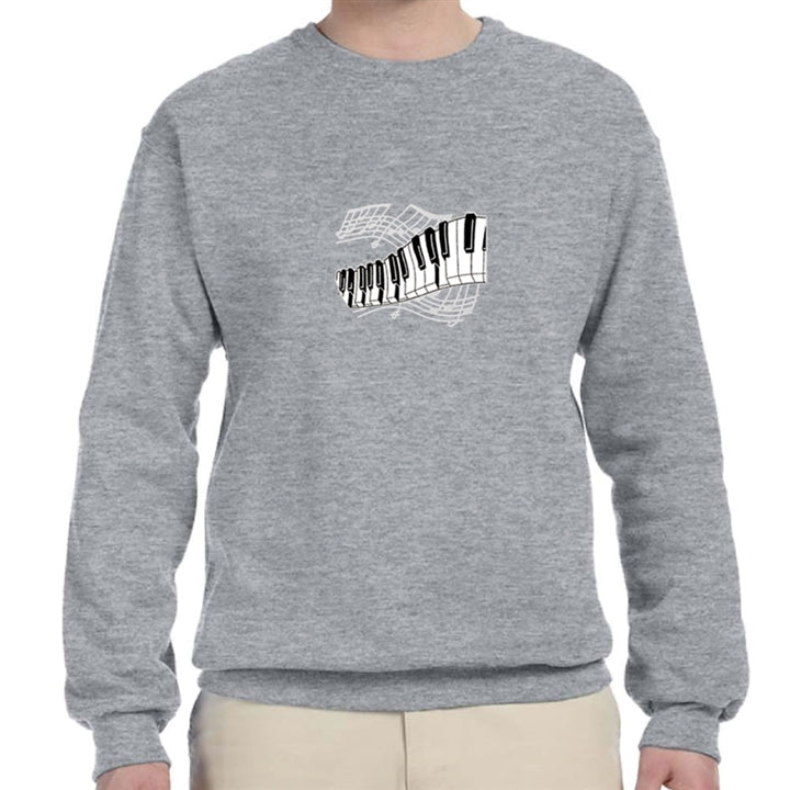 Silvery Keyboard and Staff Sweatshirt