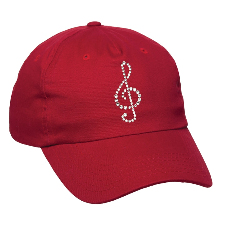 Treble Clef Bling Ball Cap