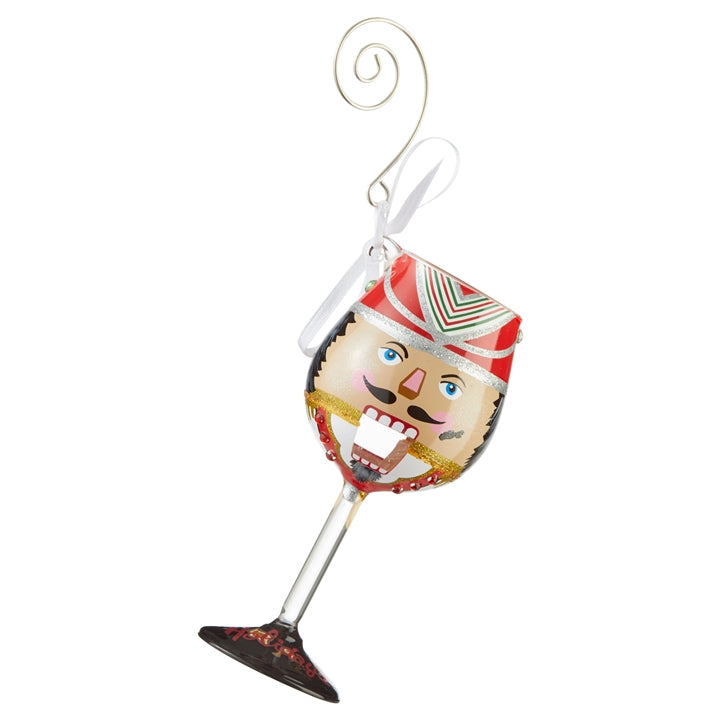 Nuts!  Mini Wine Nutcracker Ornament