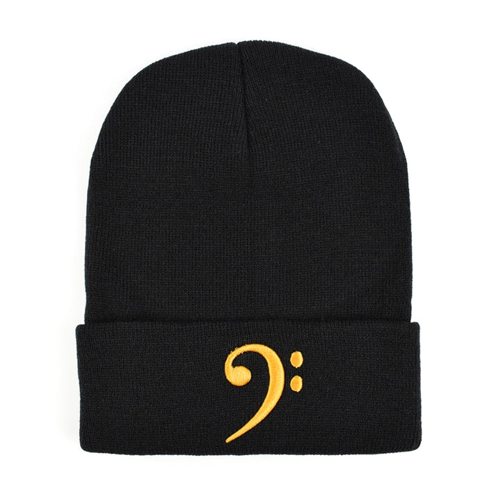 Bass Clef Knitted Stocking Hat