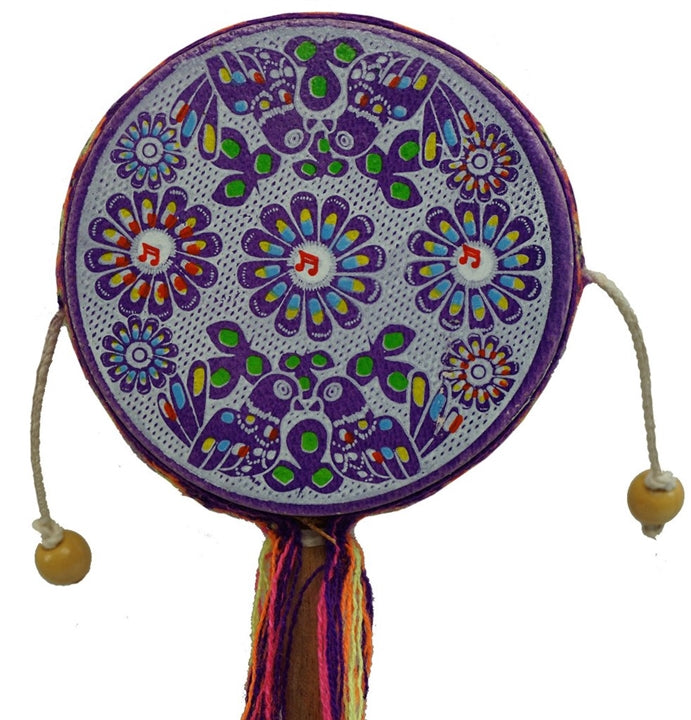 Purple Music Note Spin Drum