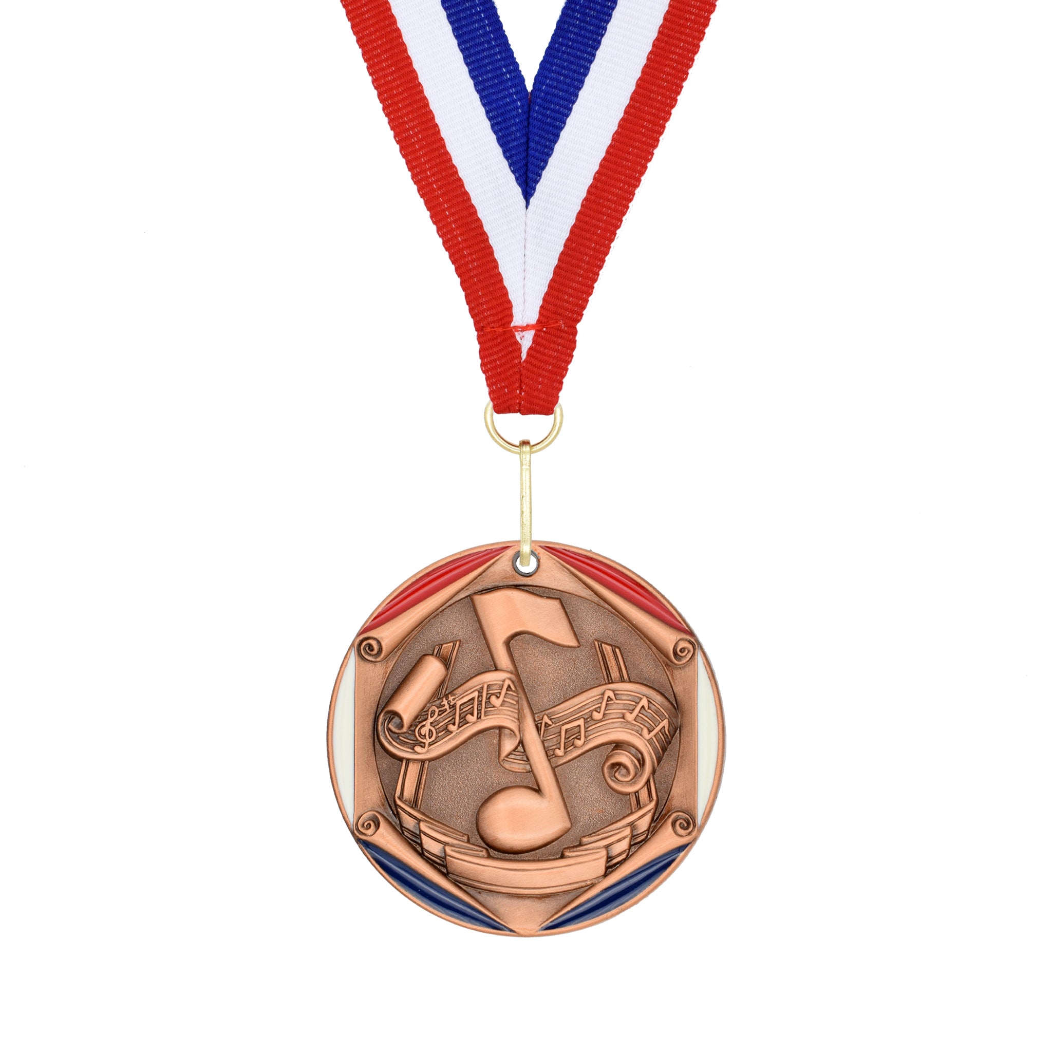Eighth Note and Music Score Medal