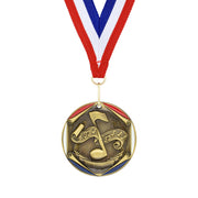 Eighth Note and Music Score Medal