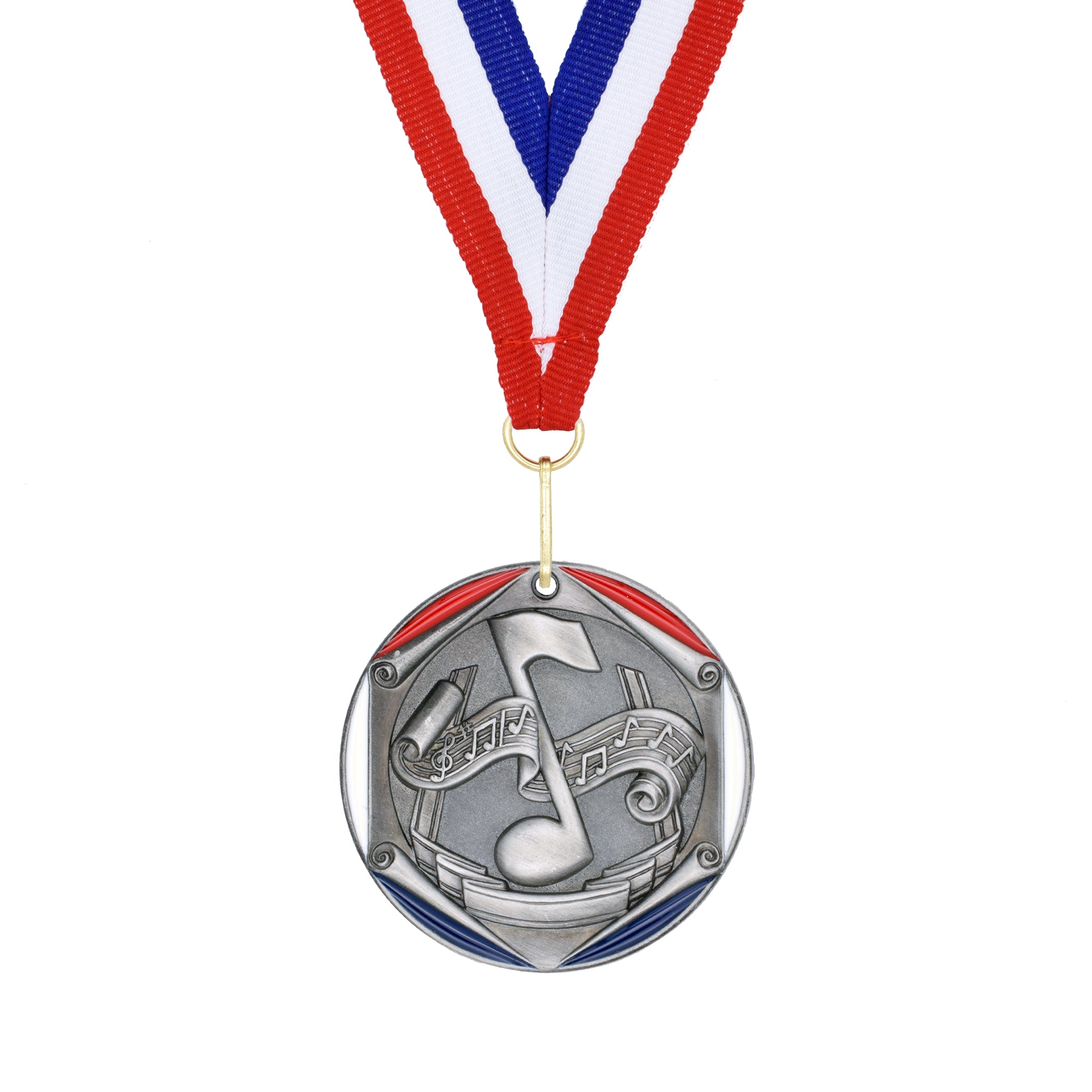 Eighth Note and Music Score Medal