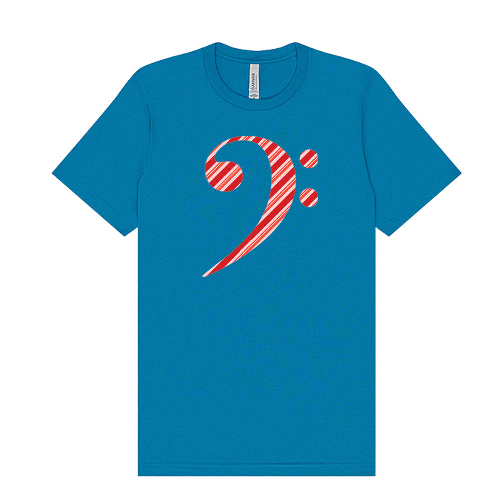 Candy Cane Bass Clef T-Shirt