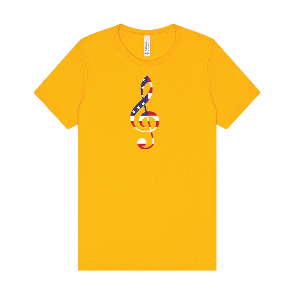 Patriotic Treble Clef T-Shirt