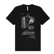 Vintage Patent T-Shirts - Piano