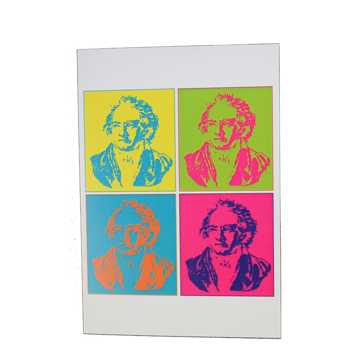 Greeting Card - Beethoven Multi Color