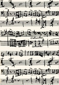 Greeting Card - Music Manuscript