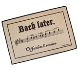 Bach Later Offenbach Sooner Doormat