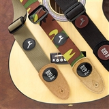 Cotton Canvas &amp; Suede Guitar Strap