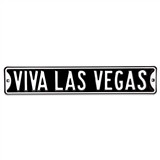 Viva Las Vegas 36 Metal Street Sign