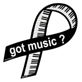 Got Music? Keyboard Ribbon Magnet