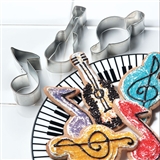 Music Motif Cookie Cutters Set