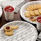 Music Score Paper Plates