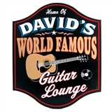 Personalized World Famous Guitar Lounge Sign