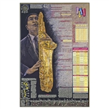 The Saxophone Laminated Poster