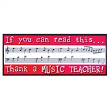 Thank A Music Teacher Bumper Sticker