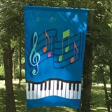 Music &amp; Keyboard Garden Flag