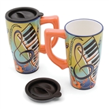 Vibrant Music Travel Mug