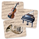 Personalized Instrument Beige Mouse Pad