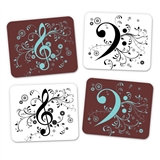 Treble/Bass Clef Mouse Pad