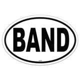 European Style Oval 'Band' Bumper Sticker