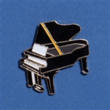 Grand Piano Enameled Pin