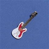 Electric Bass Guitar Enameled Pin